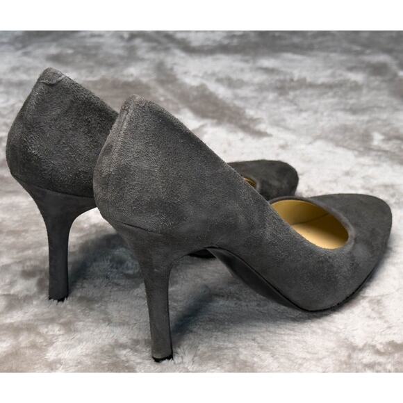 Ralph Lauren Gray Suede Almond Toe Pumps Heels Womens Size 7.5 - Picture 11 of 16